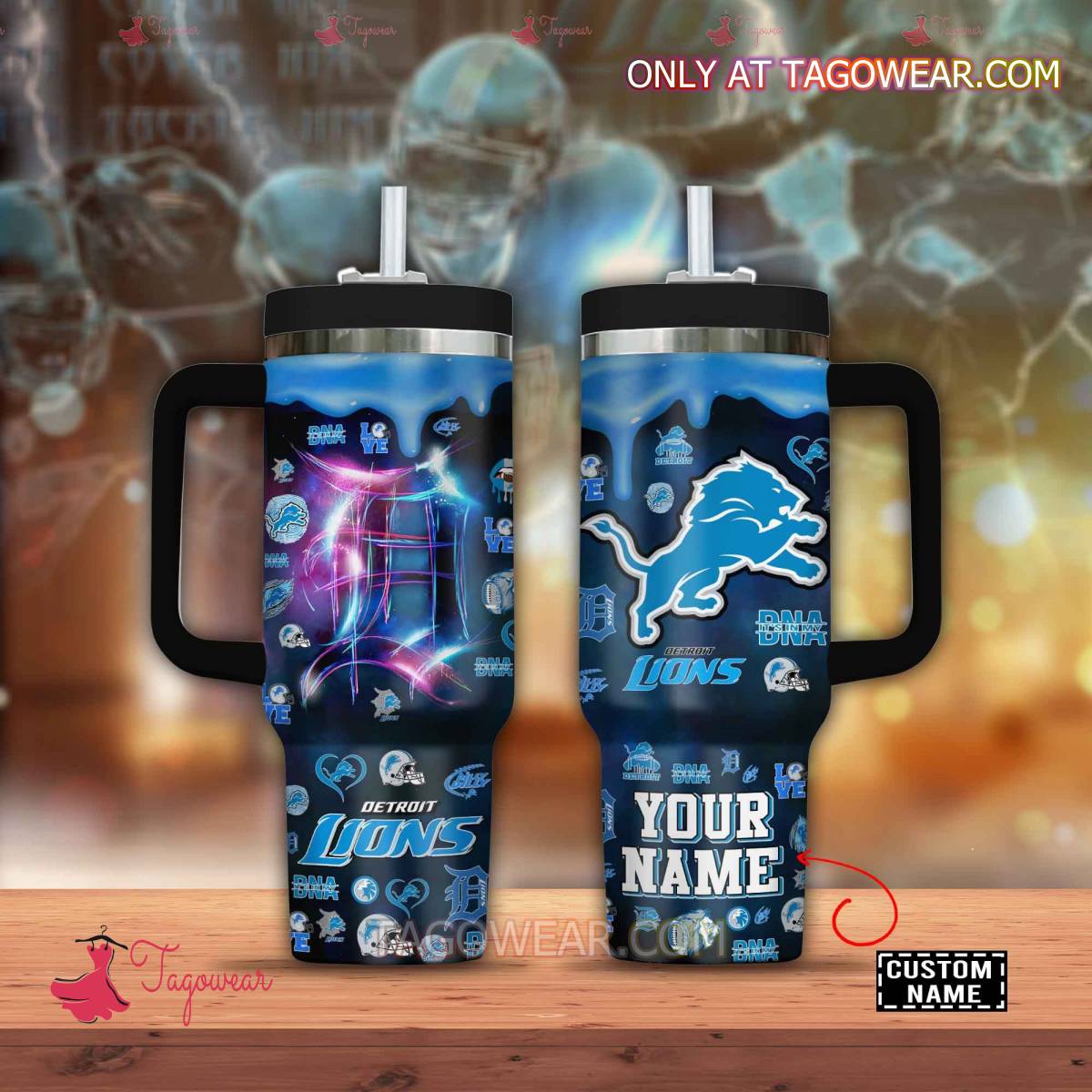 Detroit Lions NFL Custom Stanley Cup 40 oz 30 oz Tumbler With HandleTVC230102