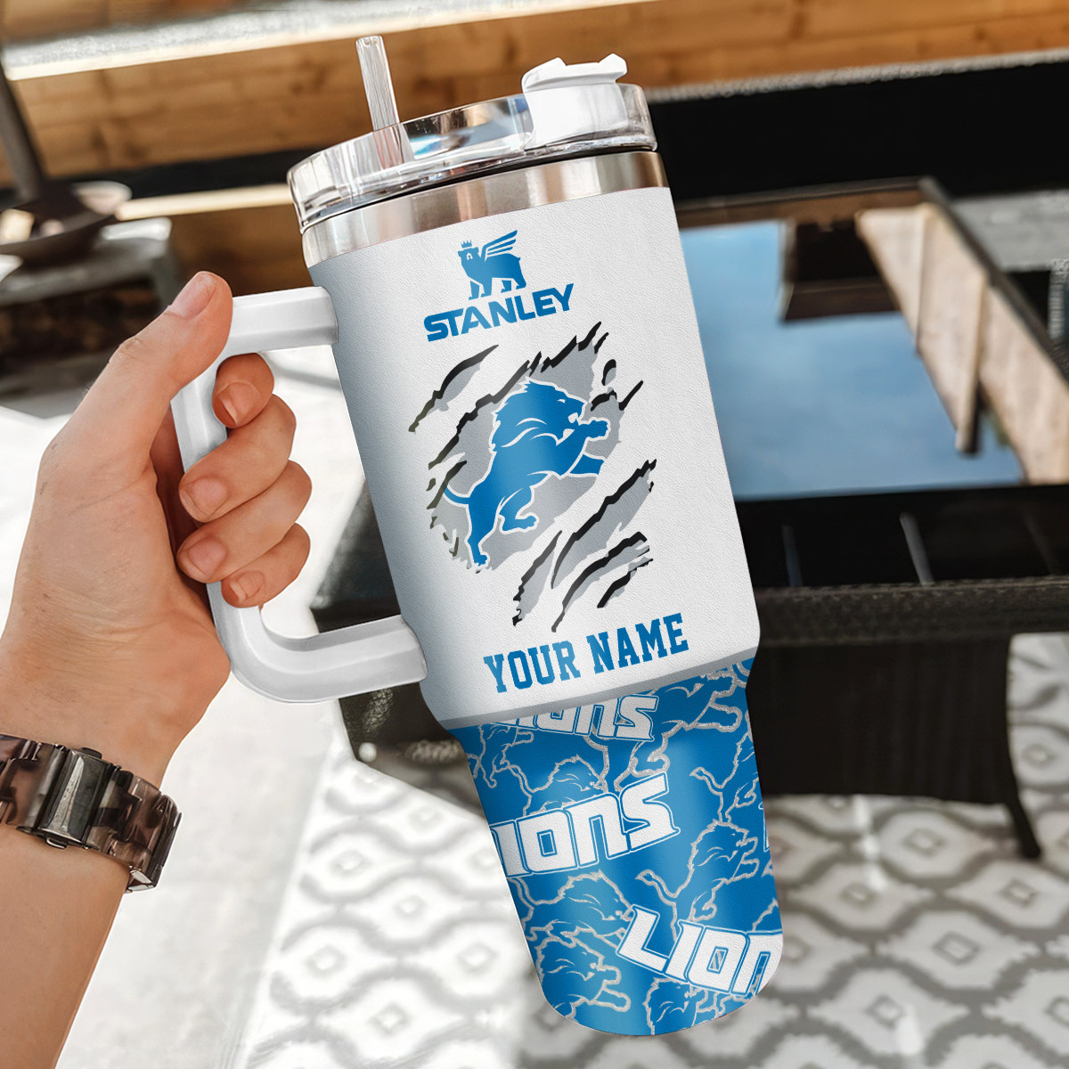 Detroit Lions NFL Custom Stanley Cup 40 oz 30 oz Tumbler With HandleTVC230133 - Image 3