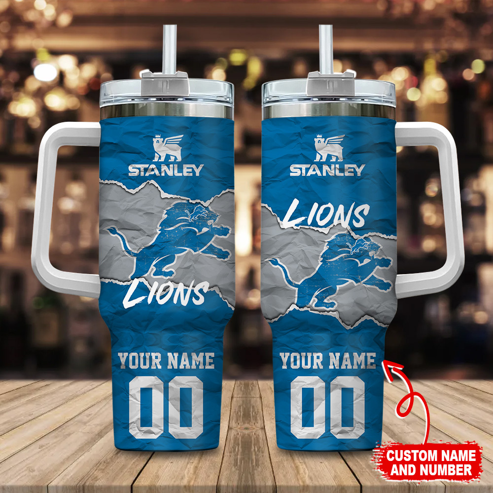 Detroit Lions NFL Custom Stanley Cup 40 oz 30 oz Tumbler With HandleTVC230140
