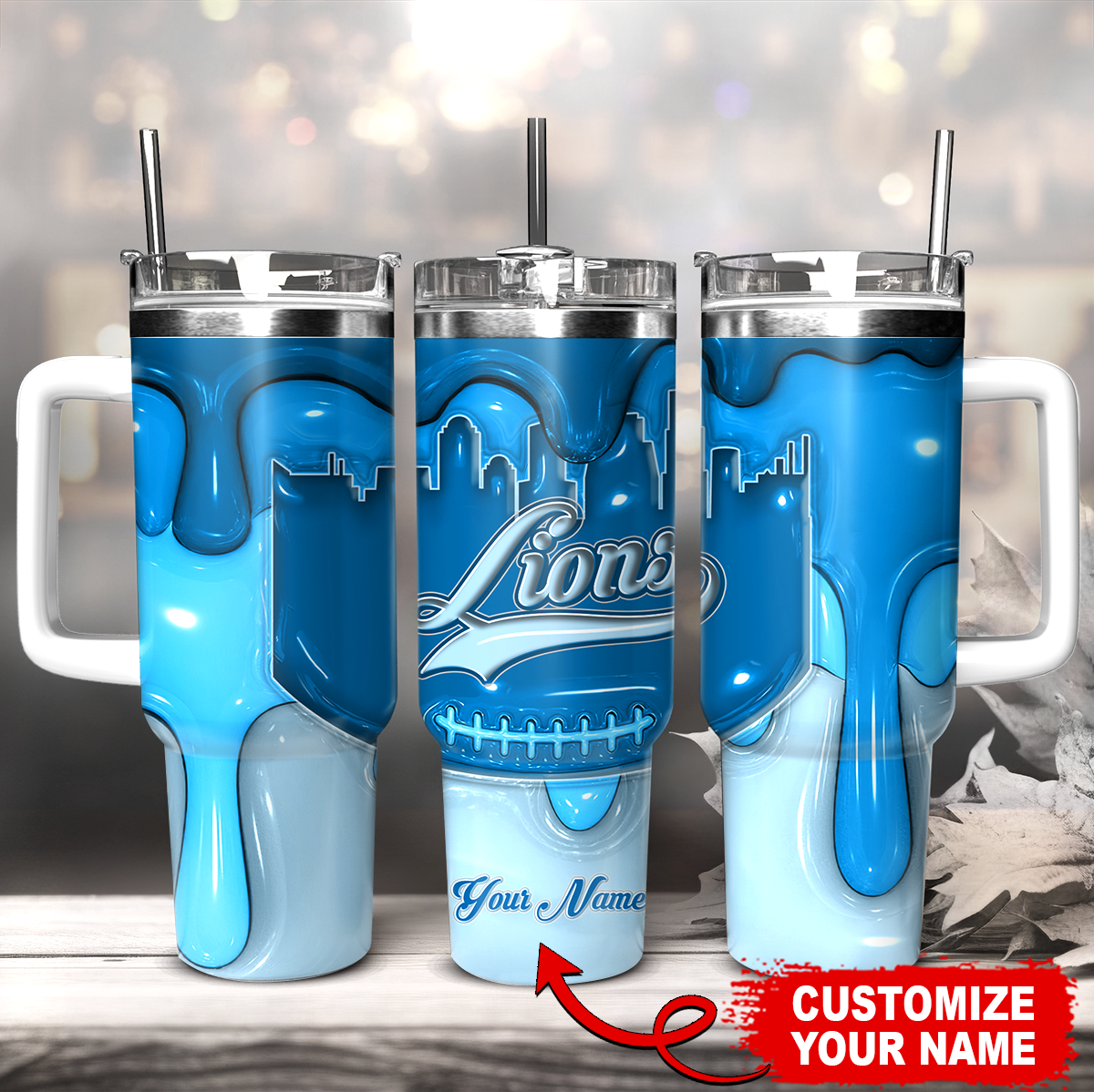 Detroit Lions NFL Custom Stanley Cup 40 oz 30 oz Tumbler With HandleTVC230151