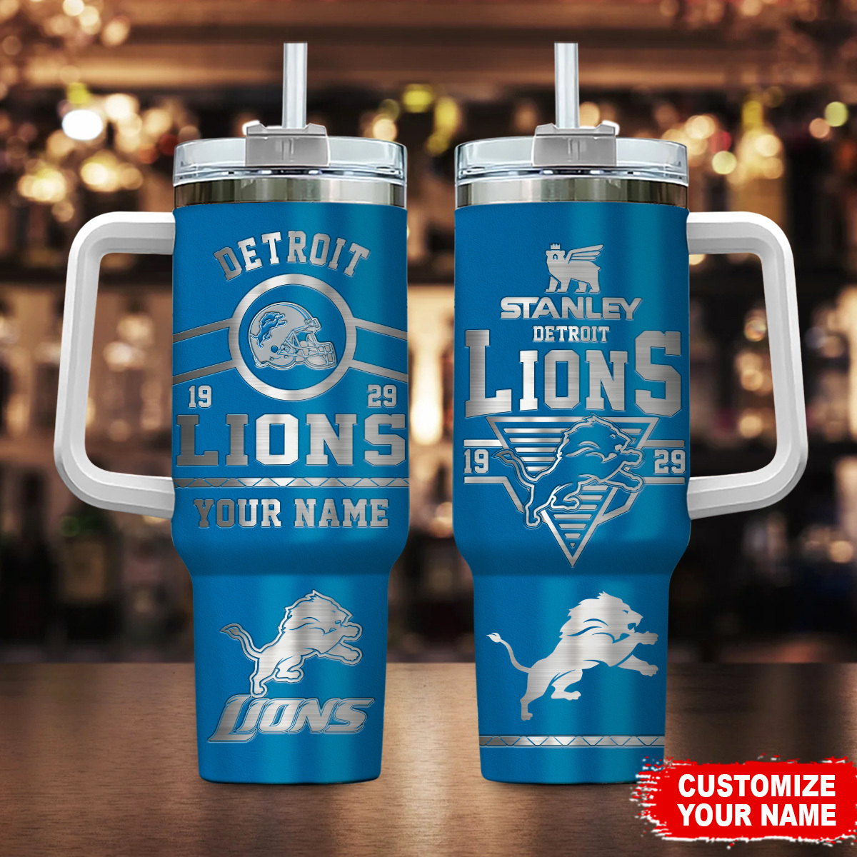 Detroit Lions NFL Custom Stanley Cup 40 oz 30 oz Tumbler With HandleTVC230152