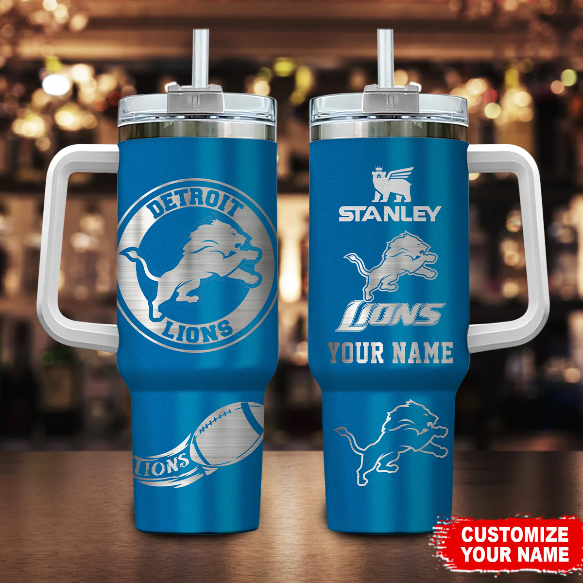 Detroit Lions NFL Custom Stanley Cup 40 oz 30 oz Tumbler With HandleTVC230178