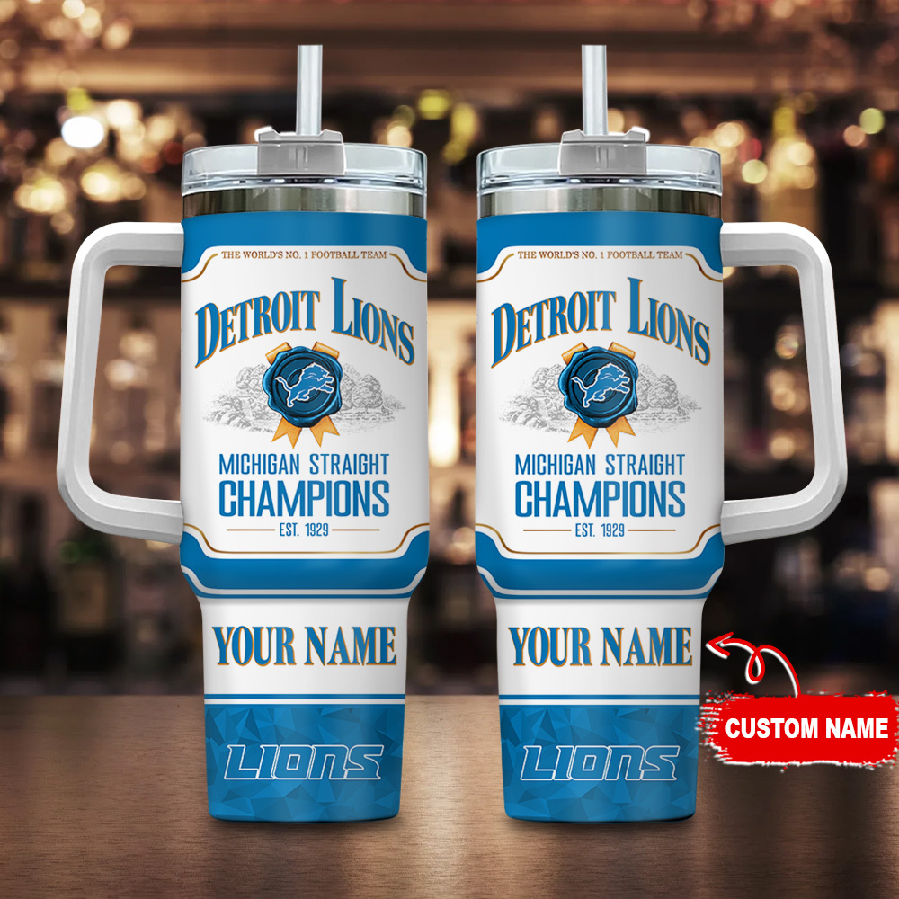 Detroit Lions NFL Jim Beam Custom Stanley Cup 40 oz 30 oz Tumbler With HandleTVC230125