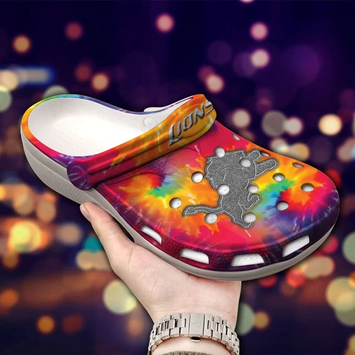 Detroit Lions NFL Sport Crocs Crocband Clogs Shoes Comfortable For Men Women and Kids