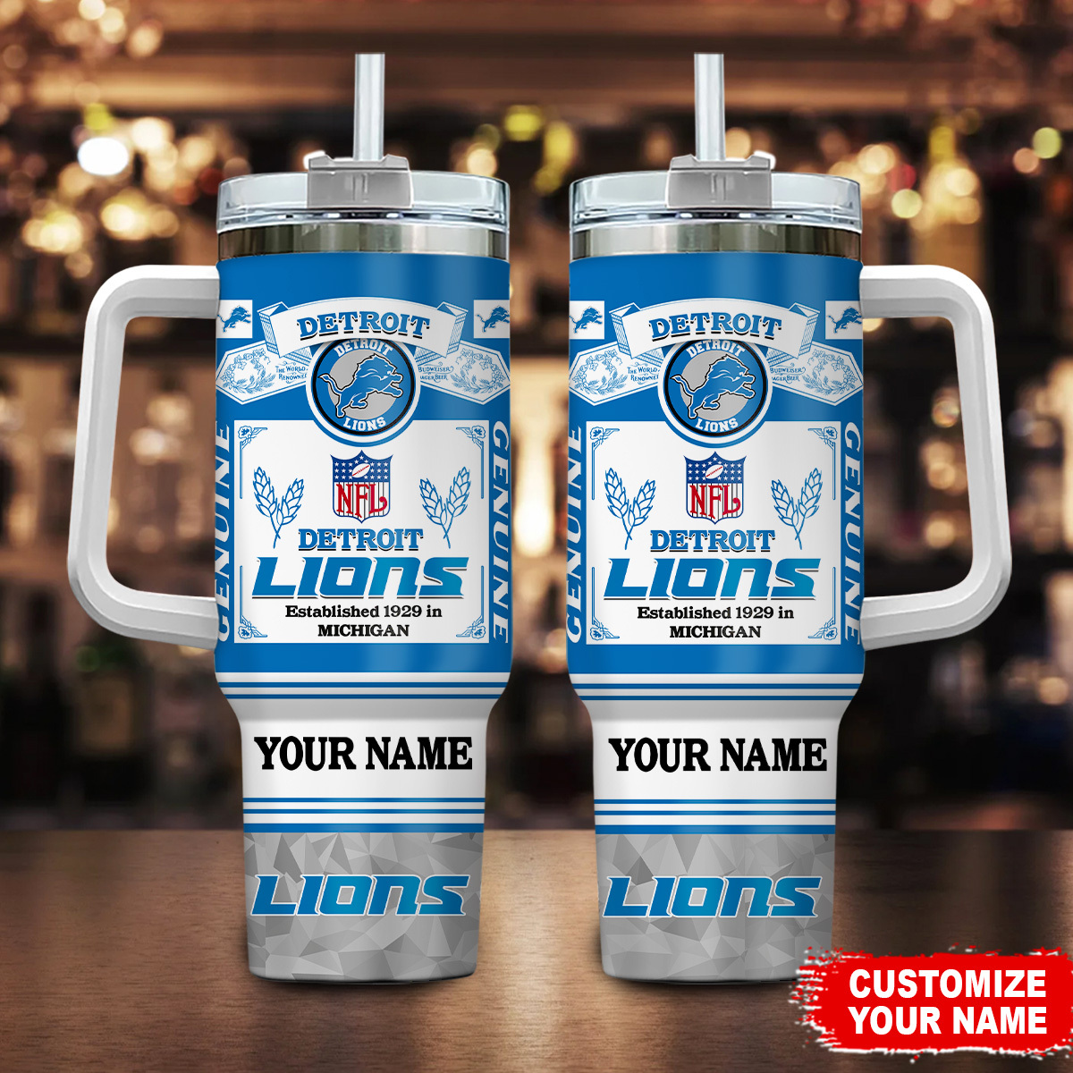 Detroit Lions NFL Super Bowl Champs Pride Custom Stanley Cup 40 oz 30 oz Tumbler With HandleTVC230157