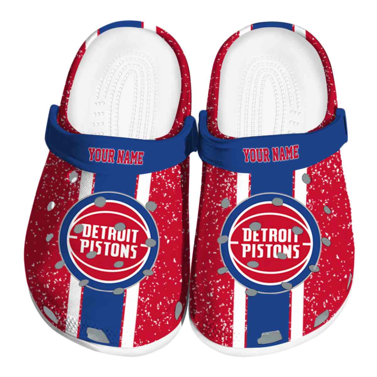 Detroit Pistons NBA Sport Crocs Crocband Clogs Shoes Comfortable For Men Women and Kids