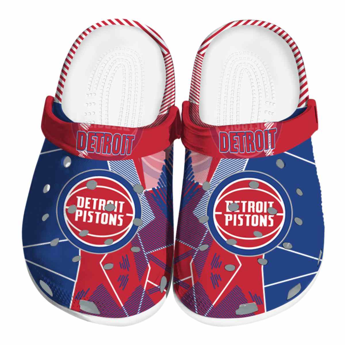 Detroit Pistons NBA Sport Crocs Crocband Clogs Shoes Comfortable For Men Women and Kids