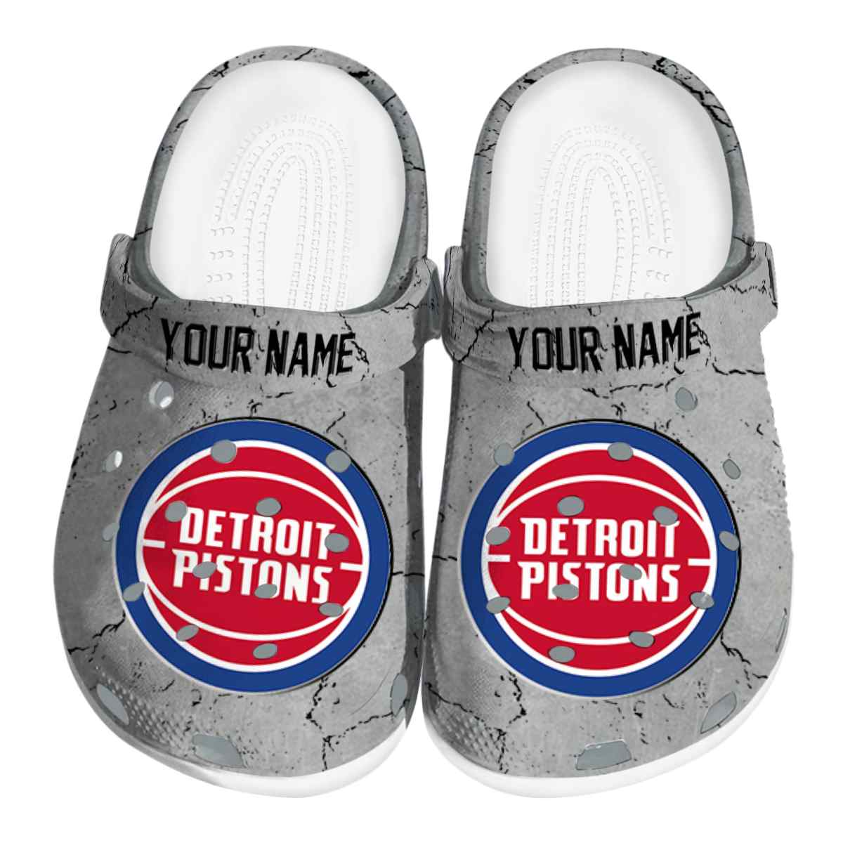 Detroit Pistons NBA Sport Crocs Crocband Clogs Shoes Comfortable For Men Women and Kids