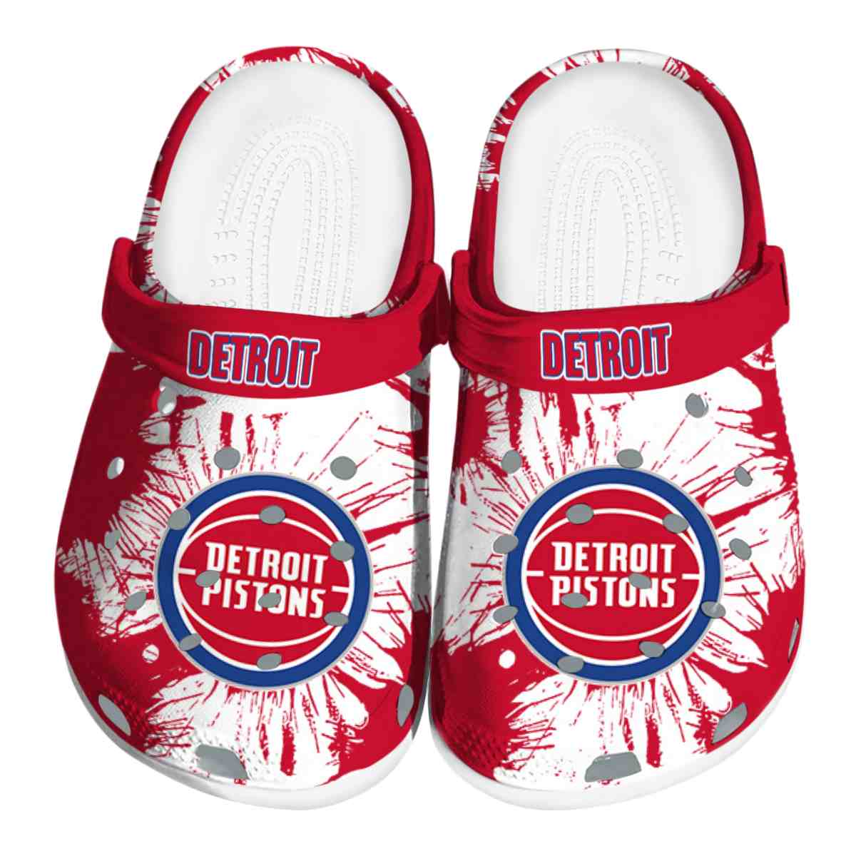 Detroit Pistons NBA Sport Crocs Crocband Clogs Shoes Comfortable For Men Women and Kids