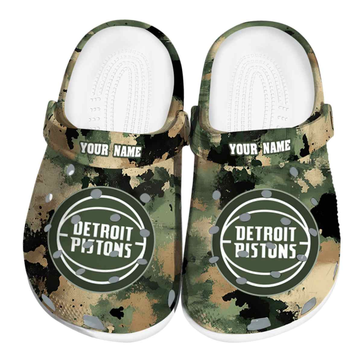 Detroit Pistons NBA Sport Crocs Crocband Clogs Shoes Comfortable For Men Women and Kids