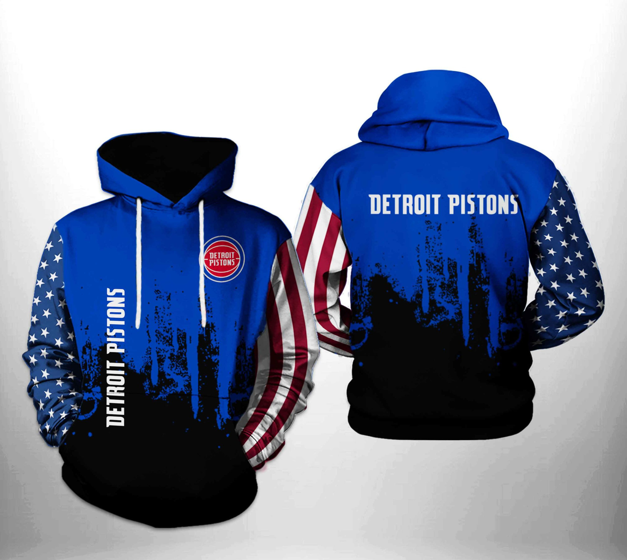 Detroit Pistons NBA Team US 3D All Over Print Hoodie, Zip Hoodie