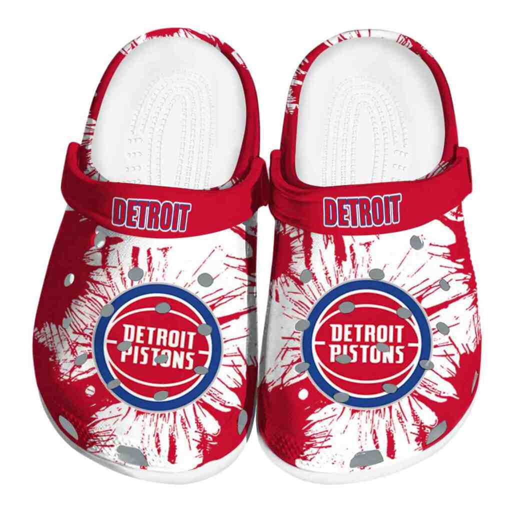 Detroit Pistons Splatter Graphics ClogTVC1801684