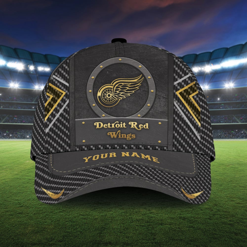 Detroit Red Wings NHL Custom Name New Classic Cap Gift For Fan Baseball Cap Classic Trucker Hats Custom Hats Gifts For Men & Women