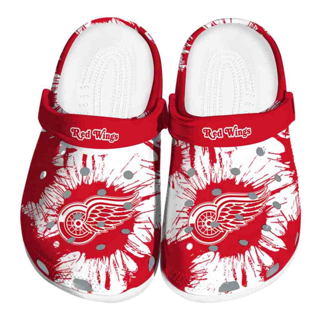 Detroit Red Wings Splatter Graphics ClogTVC1801890