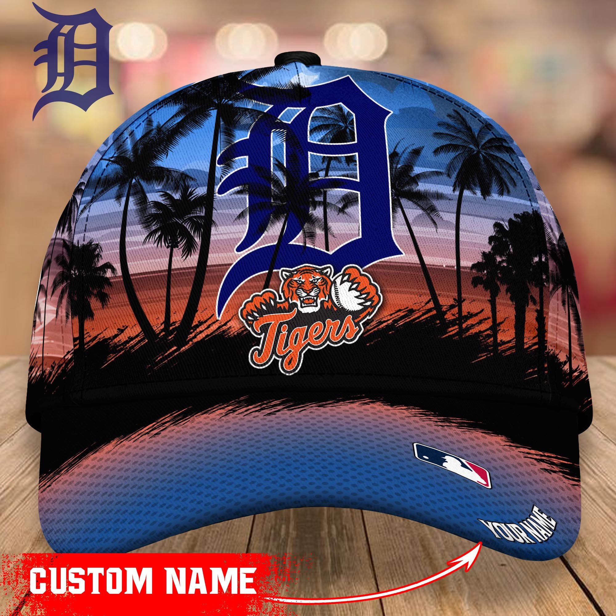 Detroit Tigers Custom Name Classic, Baseball Caps Trucker Hats Custom Hats Gifts For Men & Women