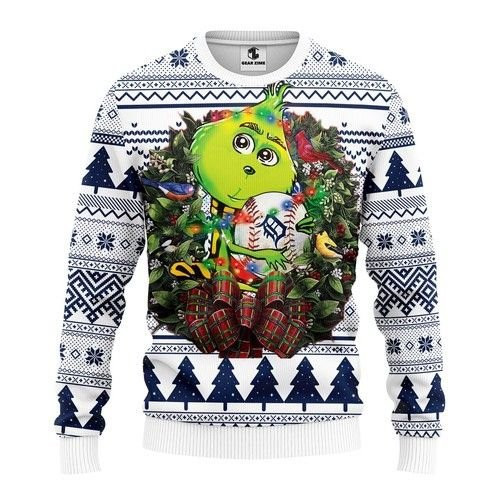 Detroit Tigers Grinch Hug Christmas For Fans Ugly Christmas Sweater Adult 3D Funny Matching for family