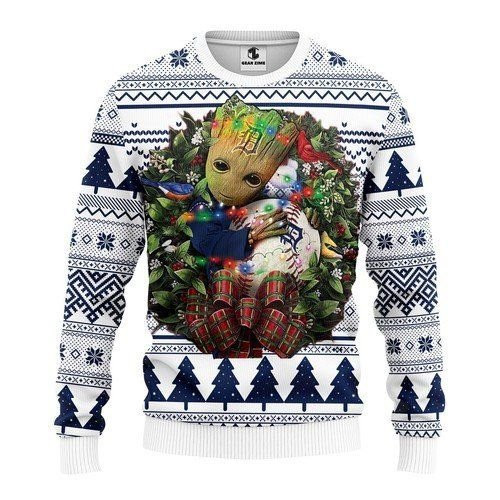 Detroit Tigers Groot Hug For Unisex Ugly Christmas Sweater Adult 3D Funny Matching for family