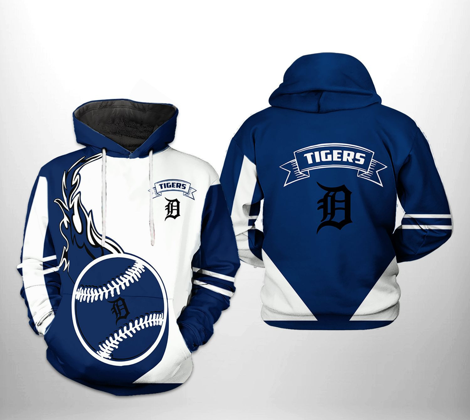 Detroit Tigers MLB Classic 3D All Over Print Hoodie, Zip Hoodie