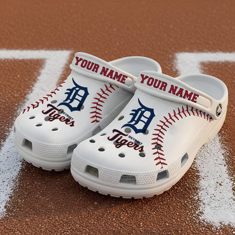 Detroit Tigers MLB Crocs Crocband Clogs Shoes Comfortable For Men Women and Kids - Image 2