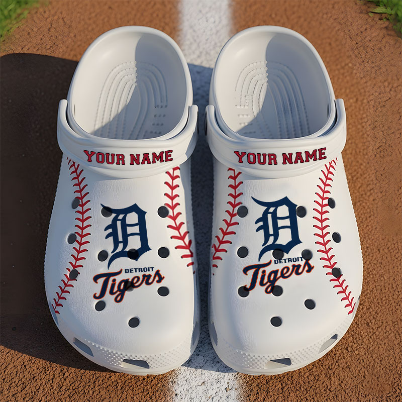 Detroit Tigers MLB Crocs Crocband Clogs Shoes Comfortable For Men Women and Kids - Image 3