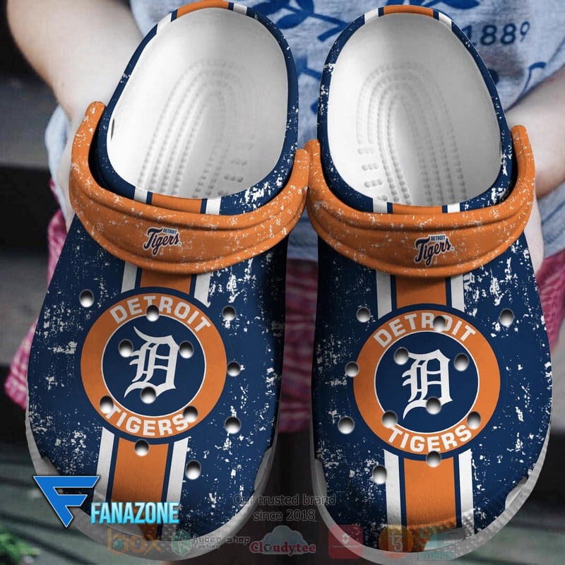Detroit Tigers MLB Sport Crocs Clogs Crocband Shoes Comfortable For Men Women and Kids