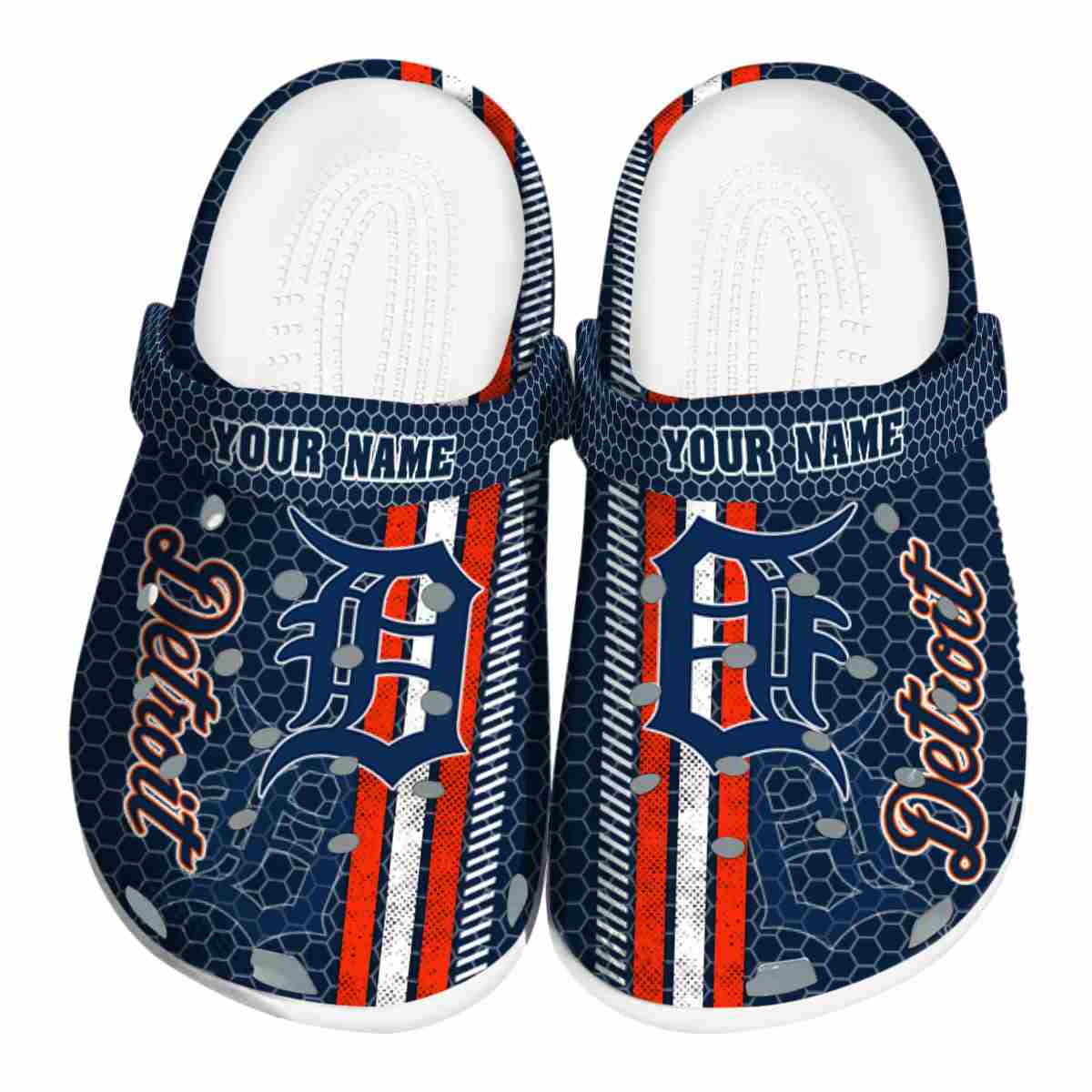 Detroit Tigers MLB Sport Crocs Crocband Clogs Shoes Comfortable For Men Women and Kids