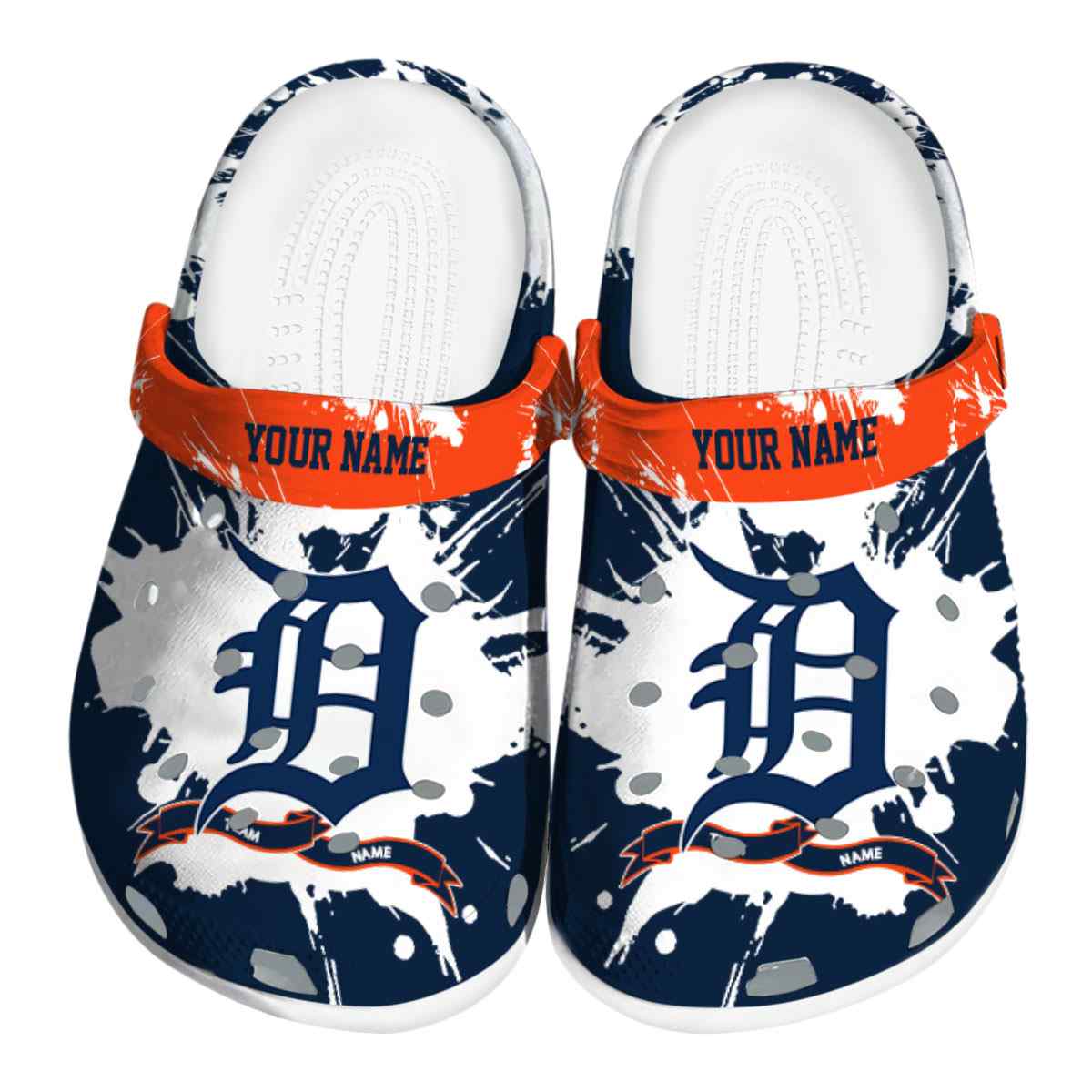 Detroit Tigers MLB Sport Crocs Crocband Clogs Shoes Comfortable For Men Women and Kids