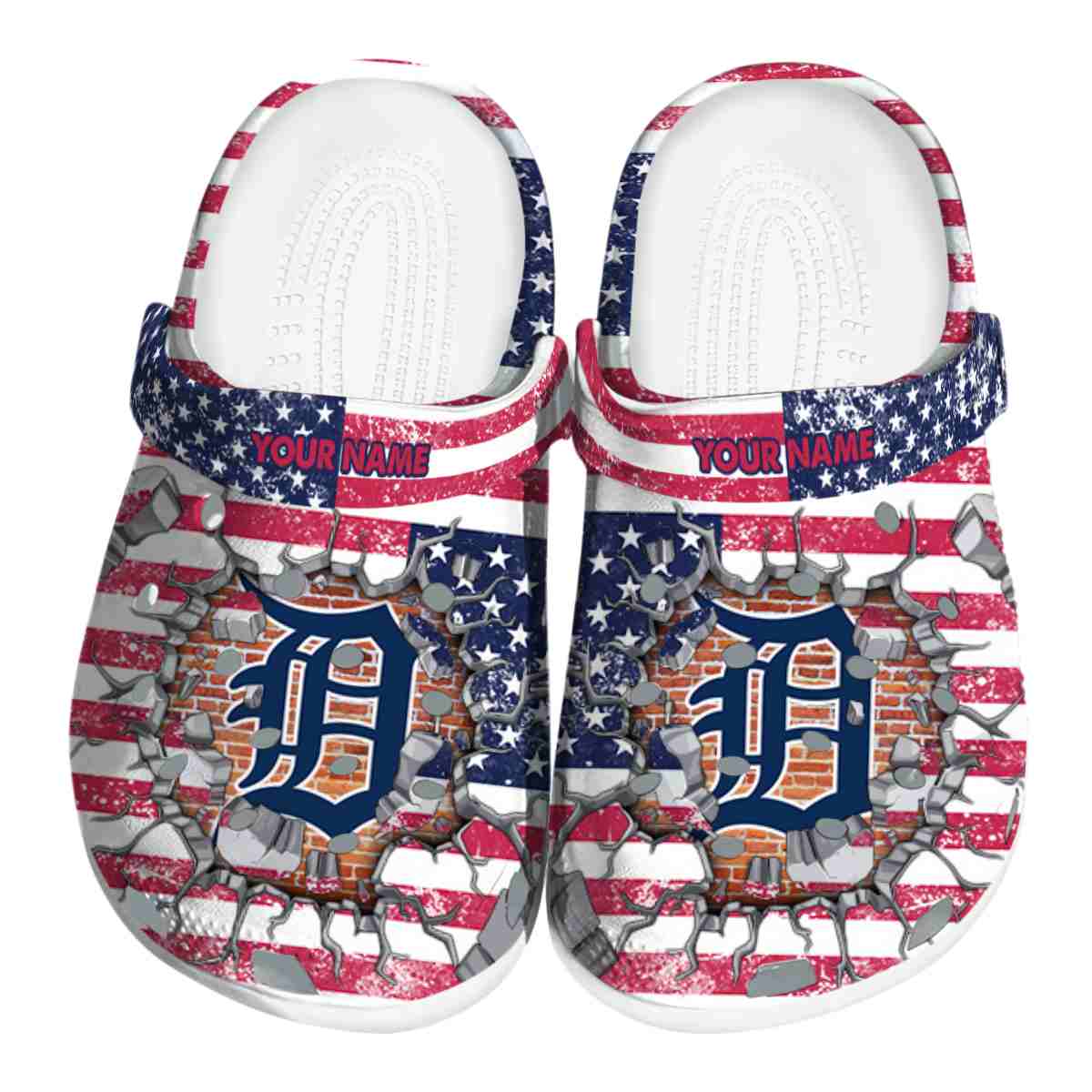 Detroit Tigers MLB Sport Crocs Crocband Clogs Shoes Comfortable For Men Women and Kids