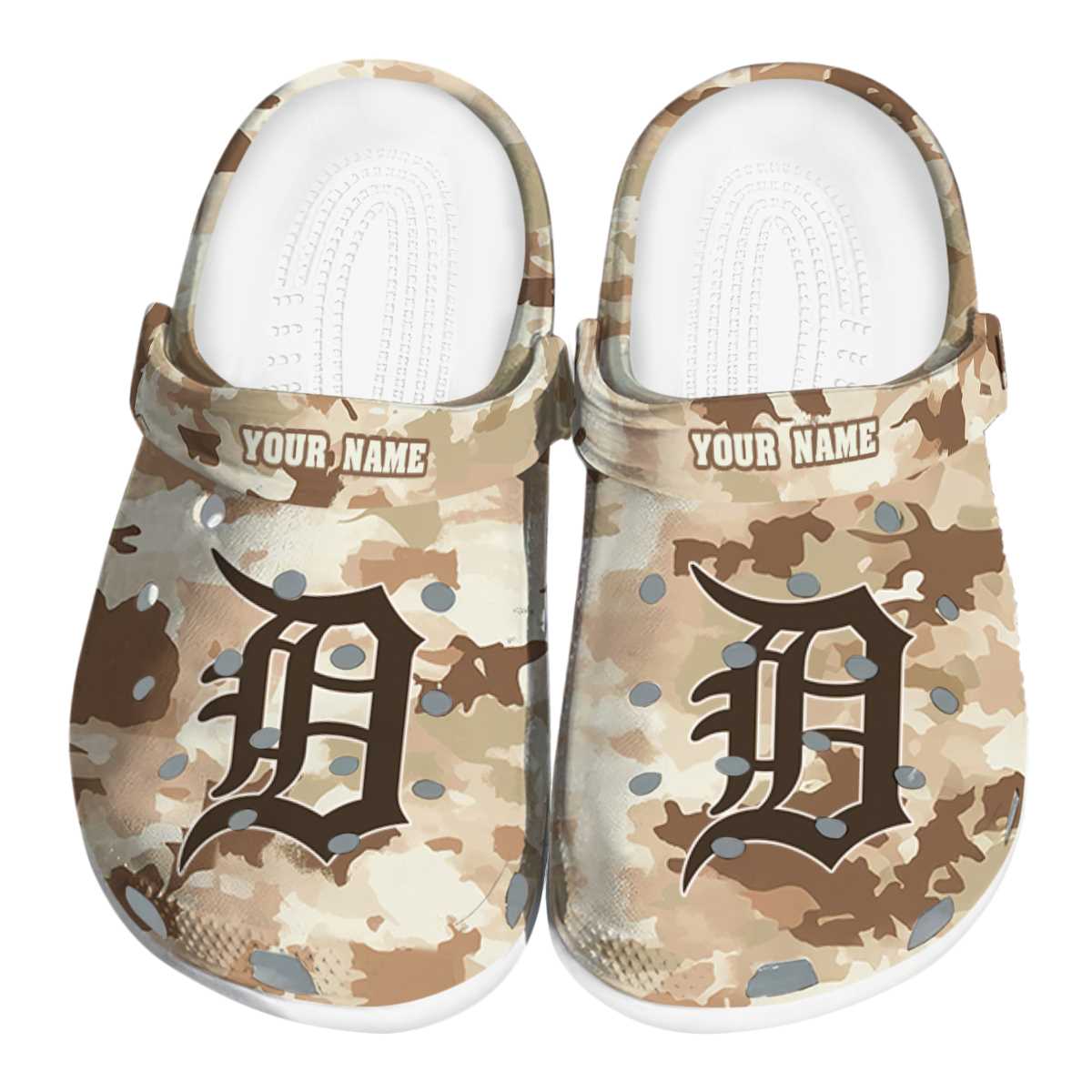 Detroit Tigers MLB Sport Crocs Crocband Clogs Shoes Comfortable For Men Women and Kids