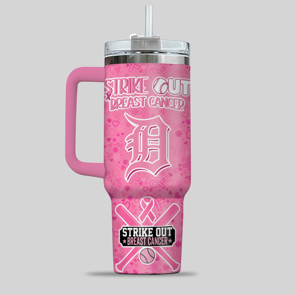 Detroit Tigers MLB x Breast Cancer Awareness Custom Stanley Cup 40 oz 30 oz Tumbler With HandleTVC2301125 - Image 3