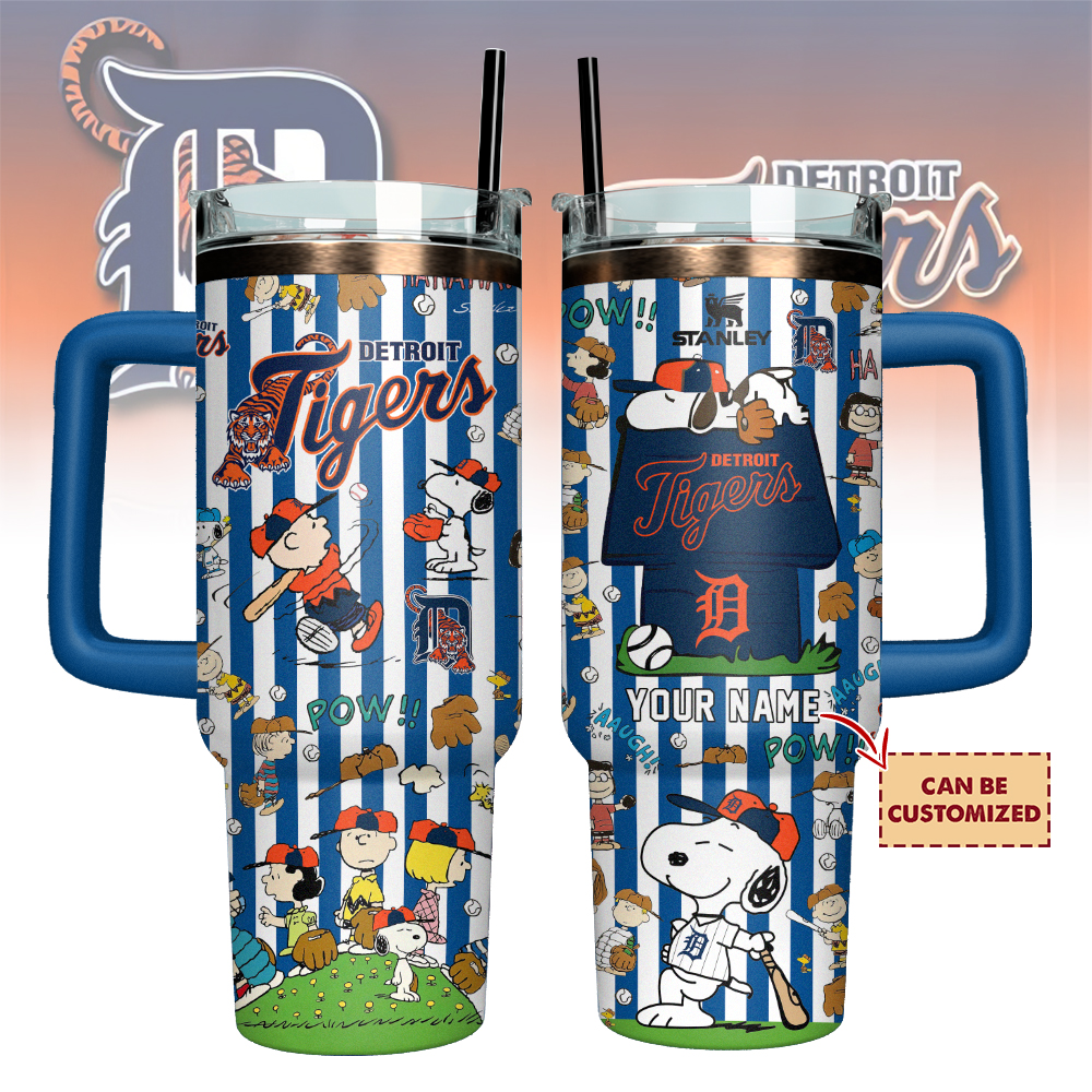 Detroit Tigers x Peanuts Custom Stanley Cup 40 oz 30 oz Tumbler With HandleTVC2301127