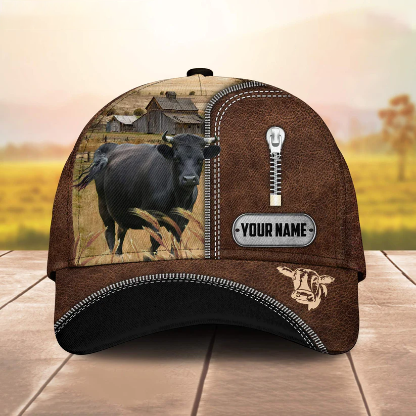 Dexter Leather Zip Pattern Customized Name Cap Trucker Hats Custom Hats Gifts For Men & Women