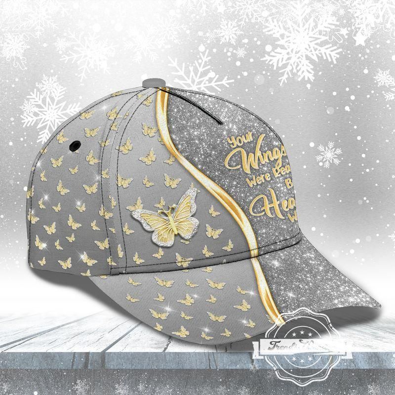 Diamond Gold Butterfly Grey Classic Cap Baseball Cap Trucker Hats Custom Hats Gifts For Men & Women