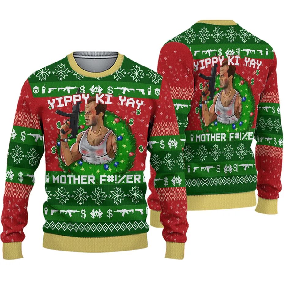 Die Hard Band Ugly Christmas Sweater Best Xmas