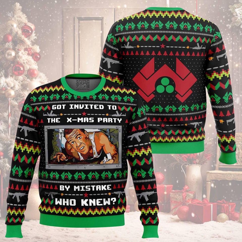 Die Hard Christmas Party Ugly Sweater for the Holidays