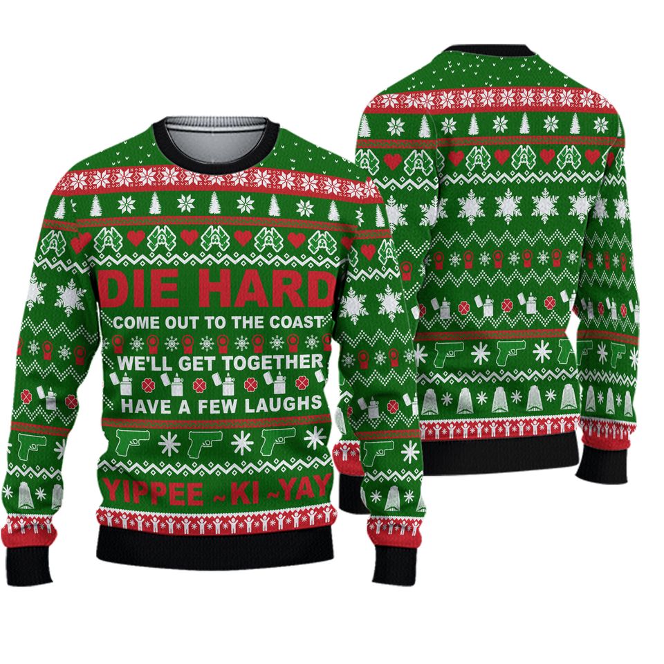 Die Hard Style 8 Ugly Christmas Sweater