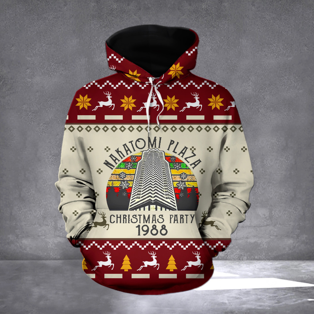 Die Hard Ugly Christmas Sweater Nakatomi Plaza Christmas Party 1988 Sweater Clothing - Image 4