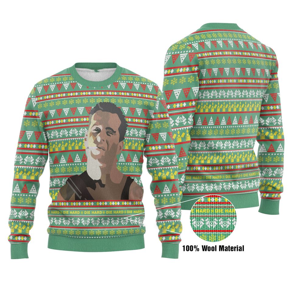 Die Hard Ugly Christmas Sweater, Xmas Lover Ugly Sweatshirt
