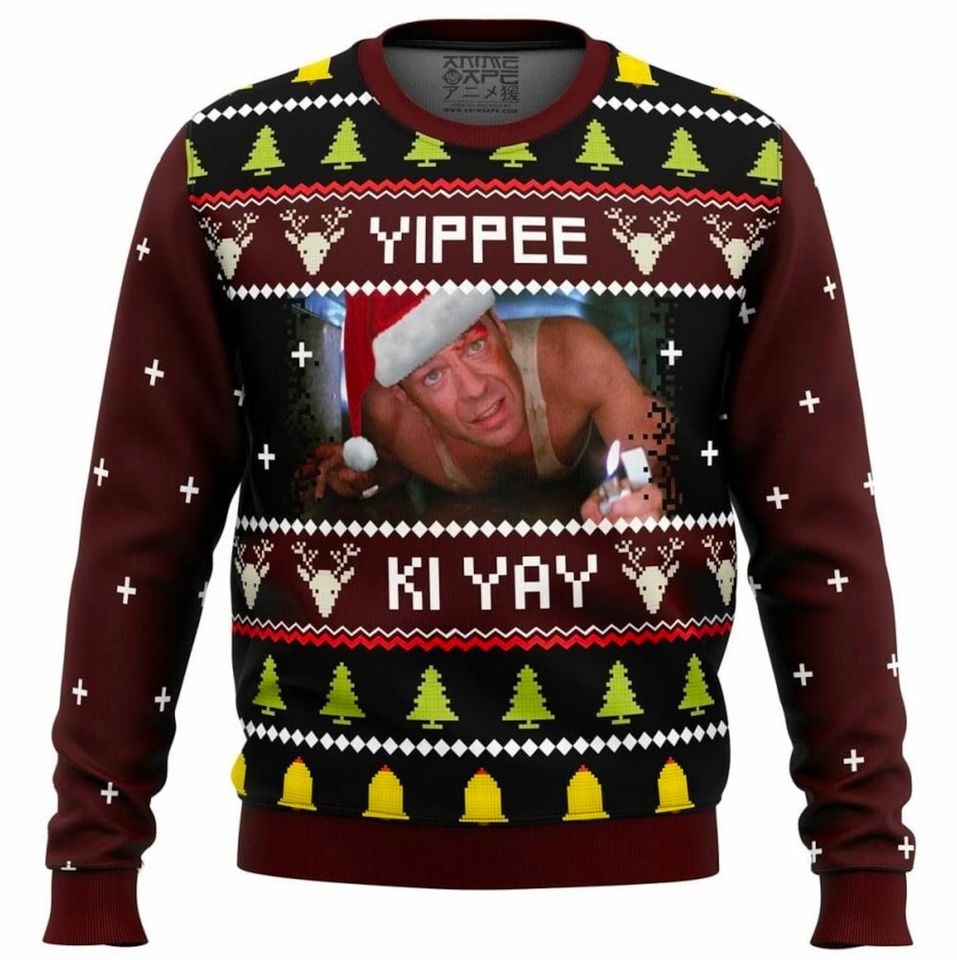 Die Hard Yippee-Ki-Yay Ugly Christmas Sweater