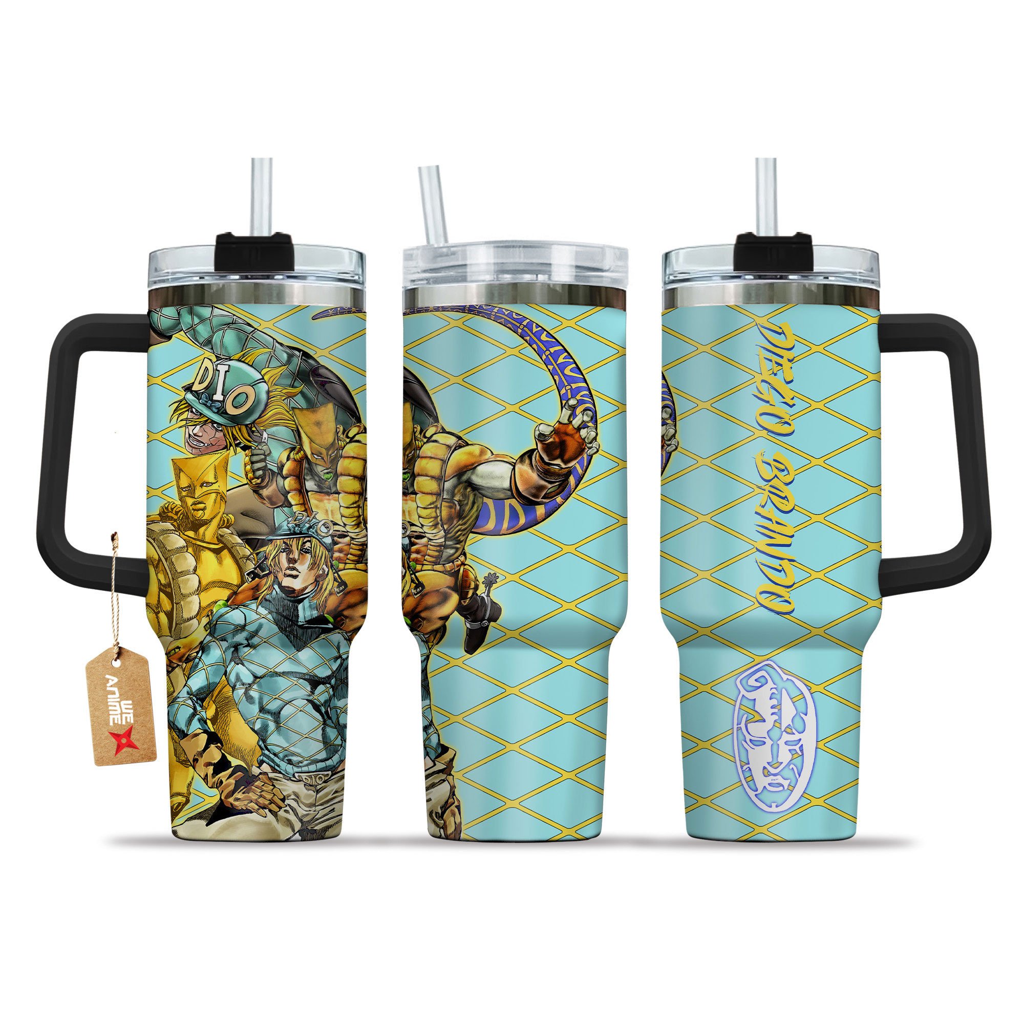 Diego Brando JoJoâ€™s Bizarre Anime Custom Stanley Cup 40 oz 30 oz Tumbler With HandleTVC2301149