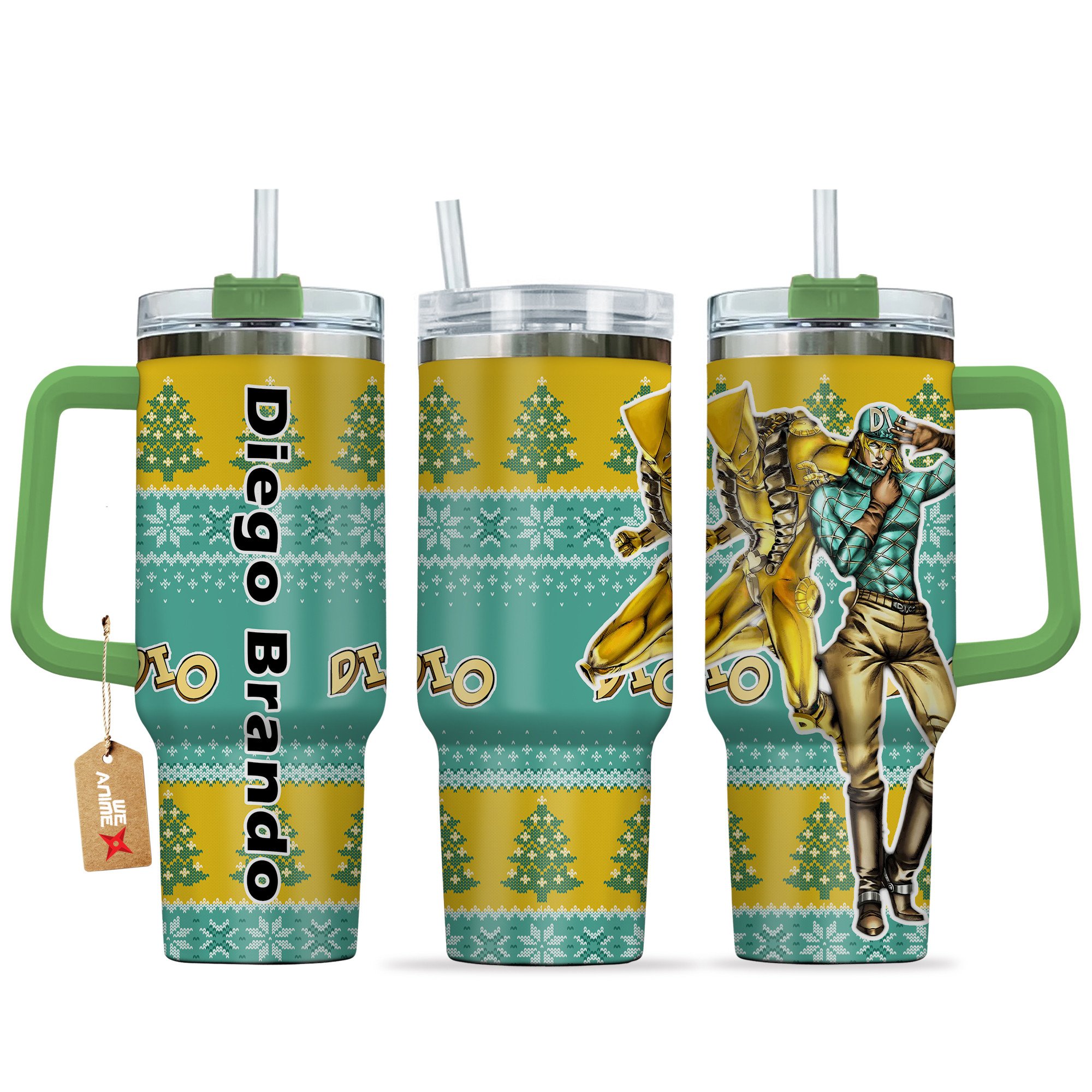 Diego Brando JoJoâ€™s Bizarre Anime Custom Stanley Cup 40 oz 30 oz Tumbler With HandleTVC2301166