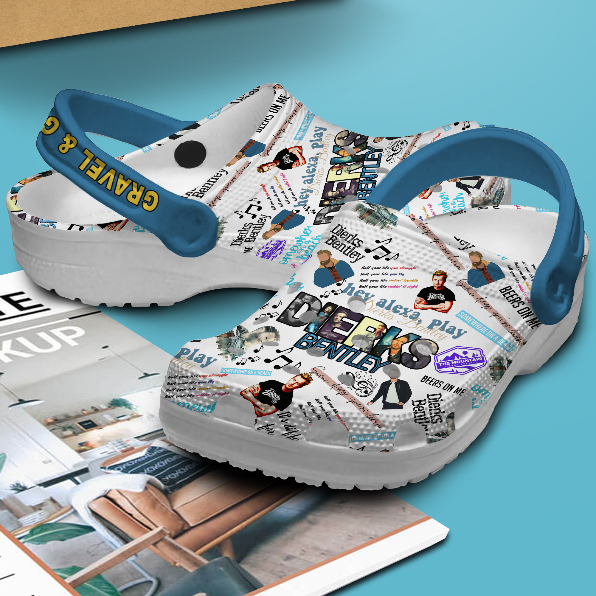 Dierks Bentley Music Crocs Crocband Clogs Shoes Comfortable For Men Women and Kids - Image 2