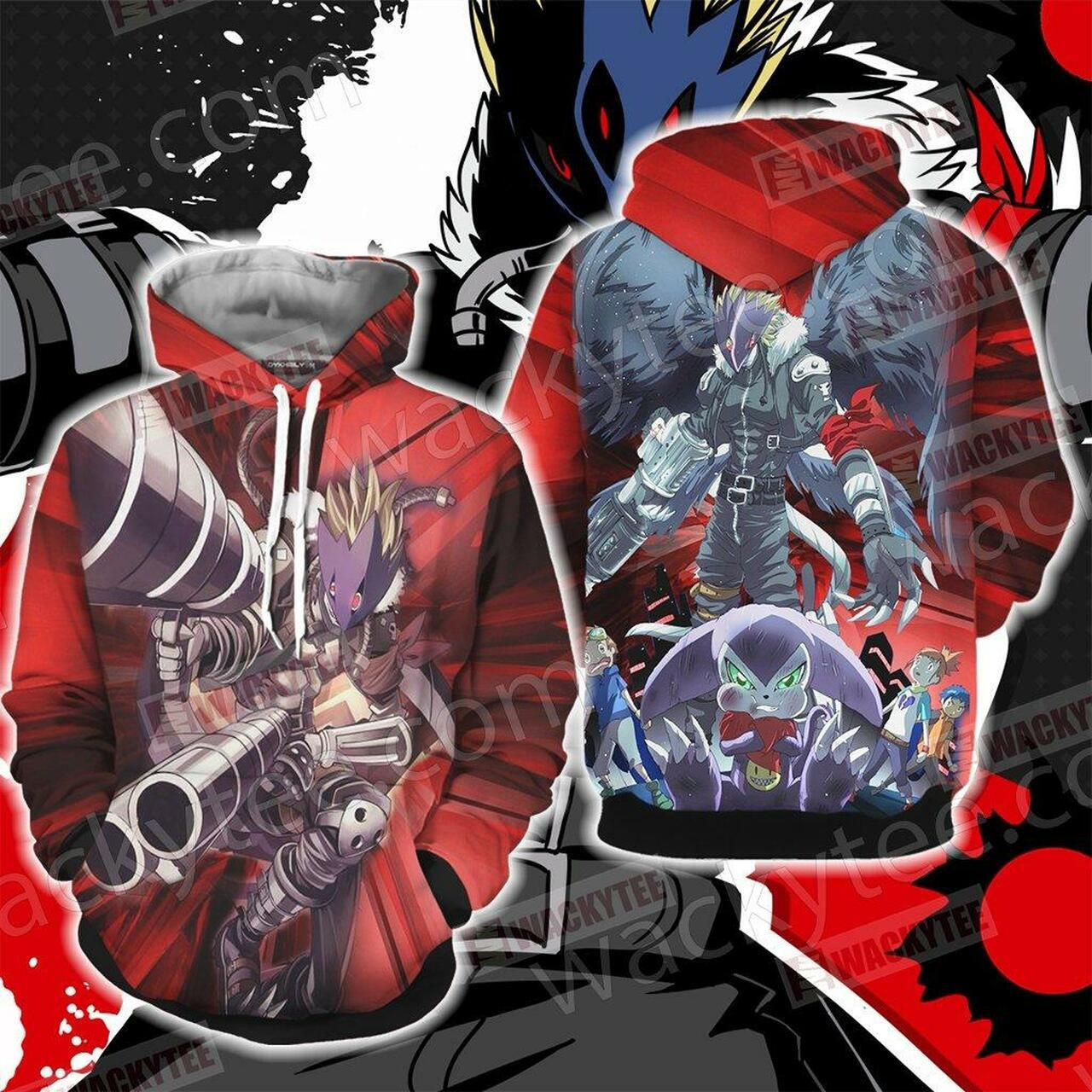 Digimon Beelzemon 3D All Over Print Hoodie, Zip Hoodie