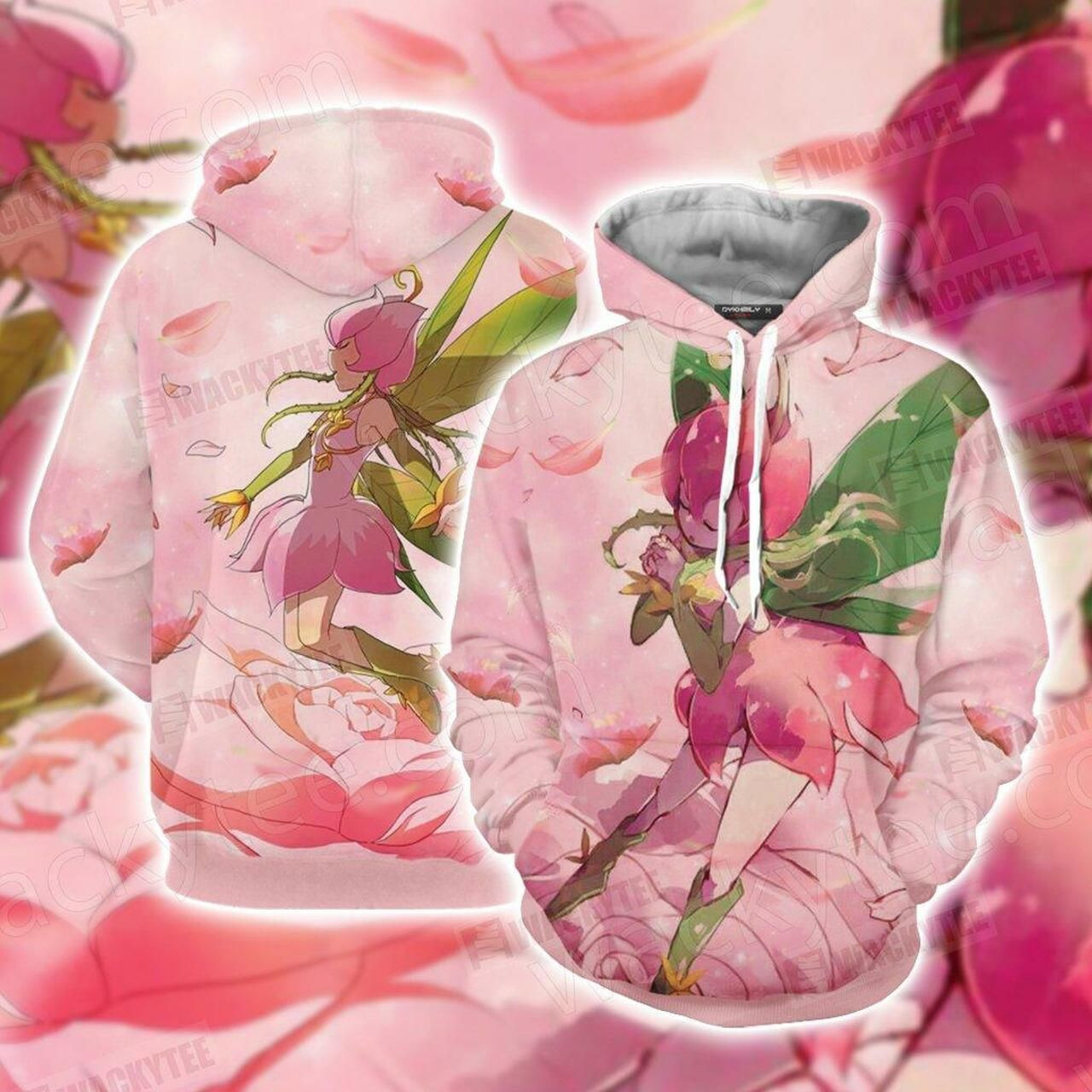 Digimon Lillymon 3D All Over Print Hoodie, Zip Hoodie