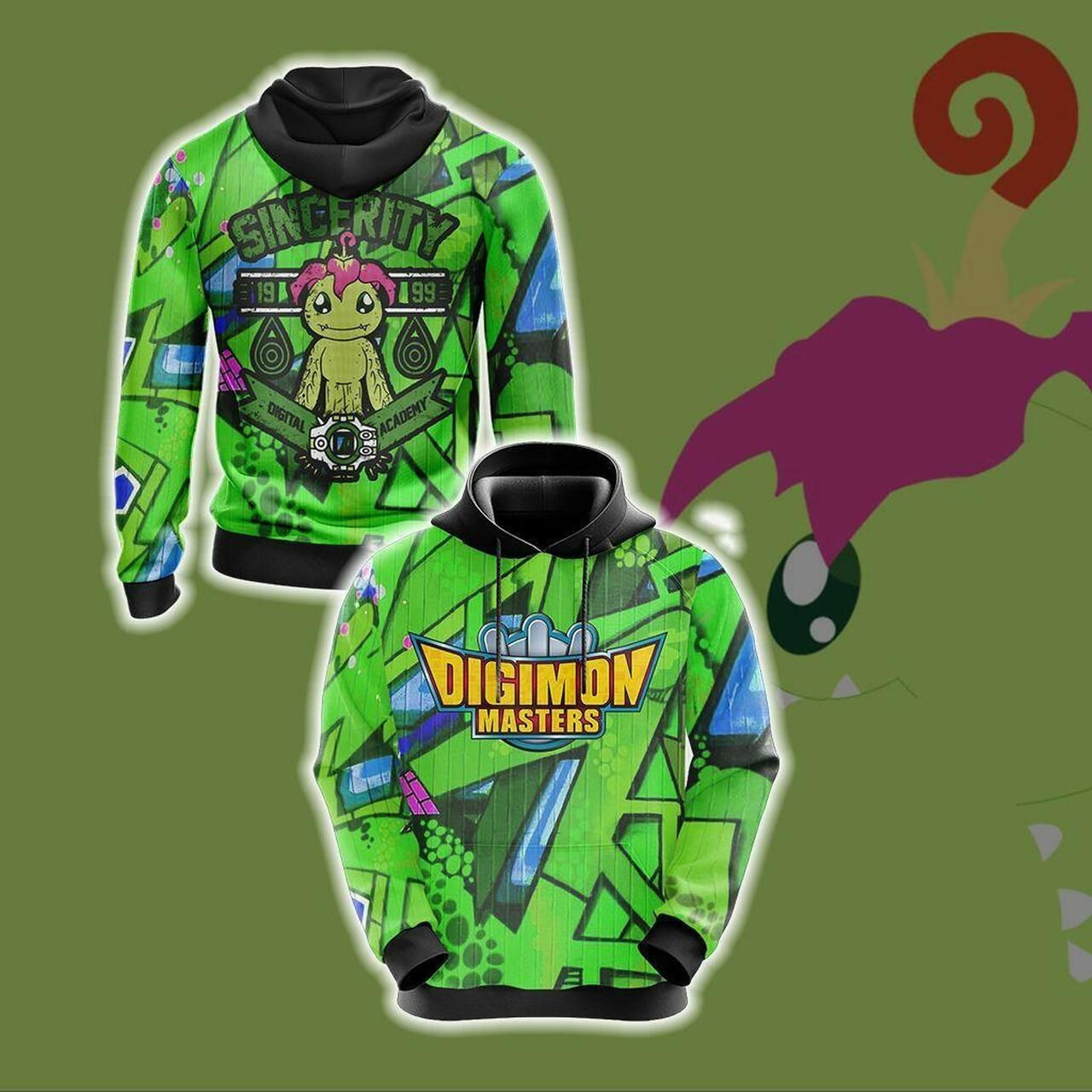 Digimon Master Sincerity Unisex 3D All Over Print Hoodie, Zip Hoodie