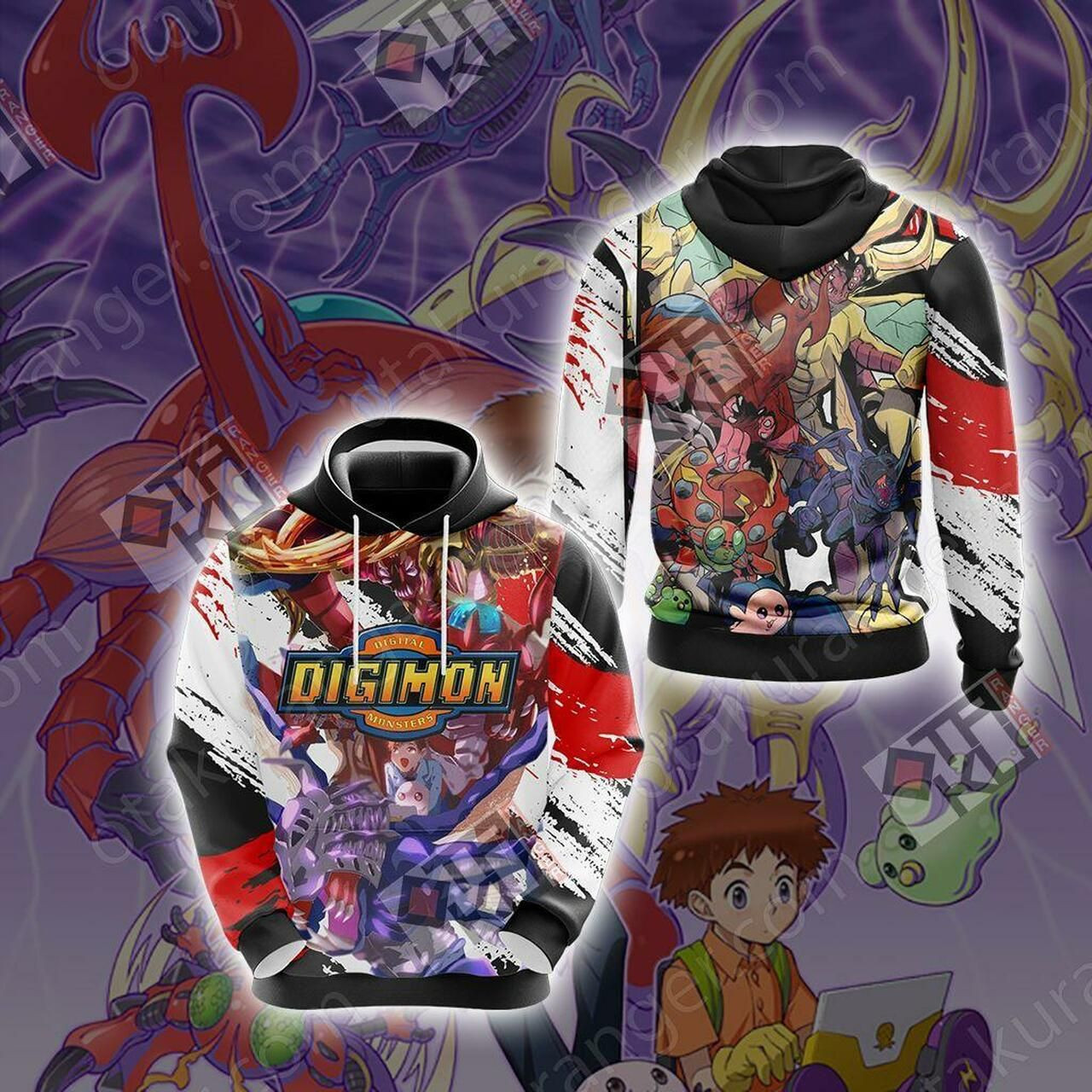 Digimon - Tentomon Unisex 3D All Over Print Hoodie, Zip Hoodie