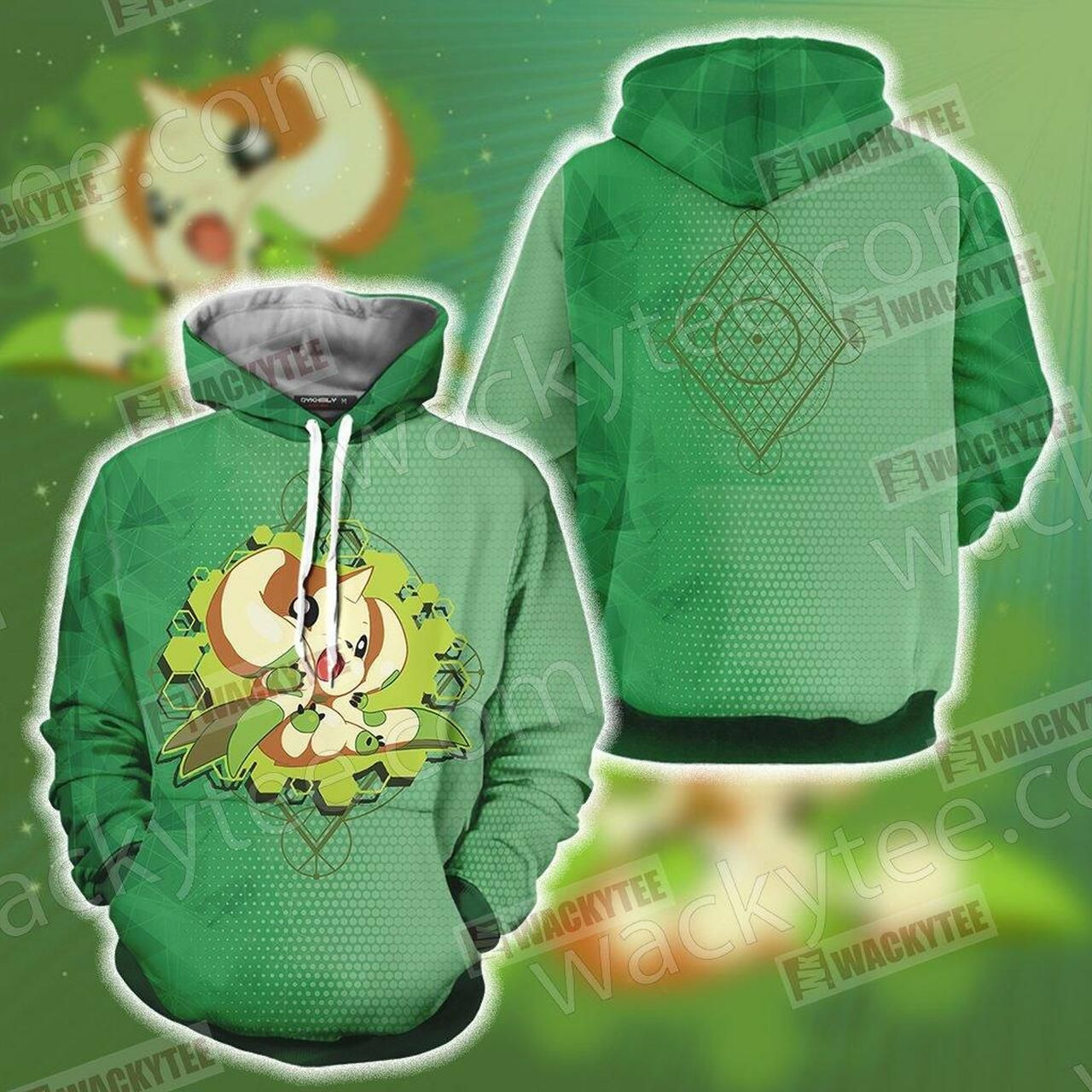 Digimon Terriermon Chibi 3D All Over Print Hoodie, Zip Hoodie
