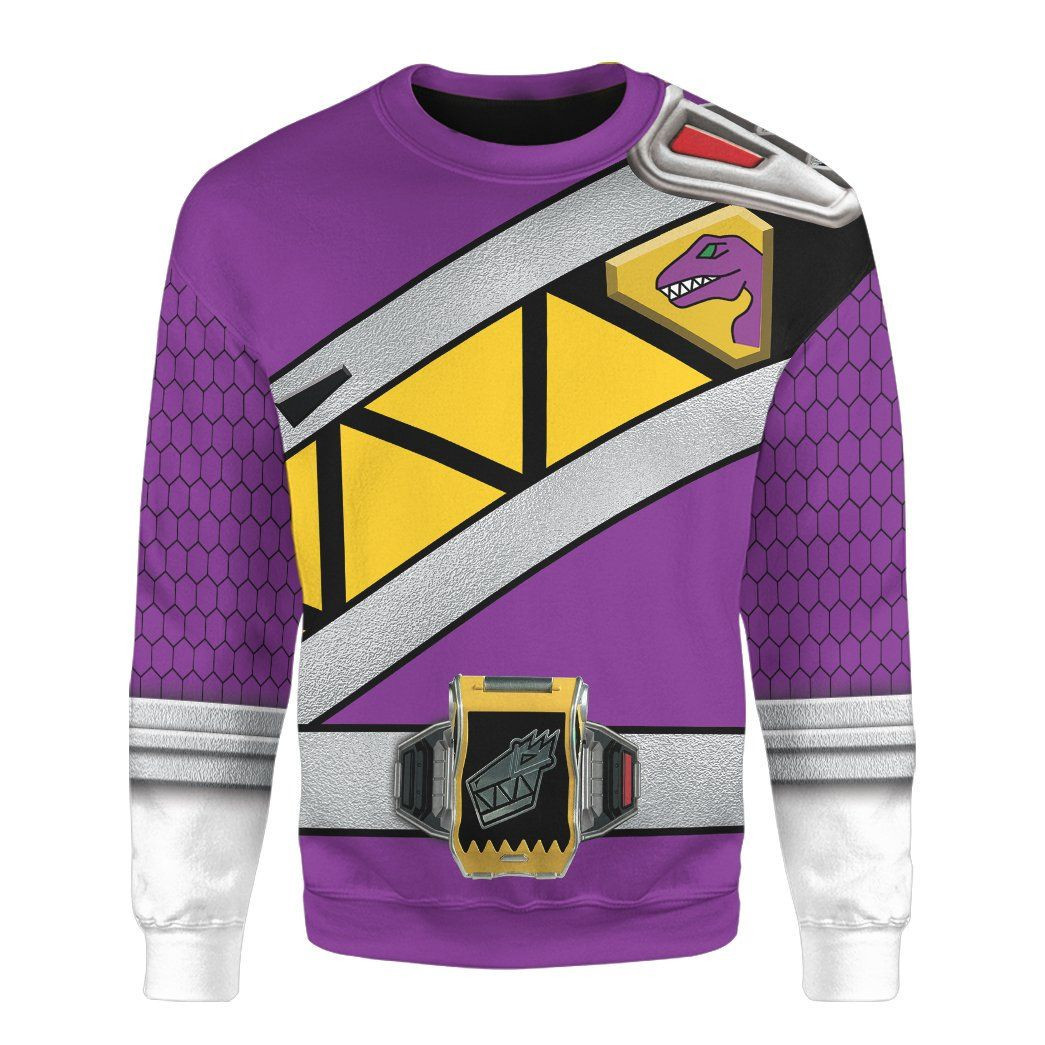 Dino Charge Power Rangers Ugly Christmas Sweater Adult 3D Funny Matching for family