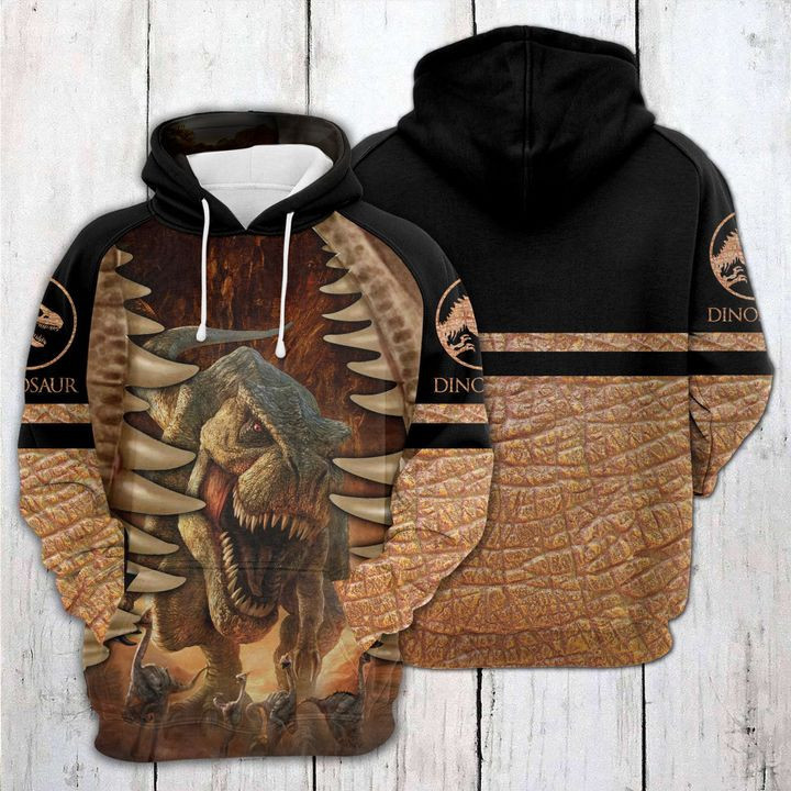 Dinosaur 3D All Over Print Hoodie, Zip Hoodie