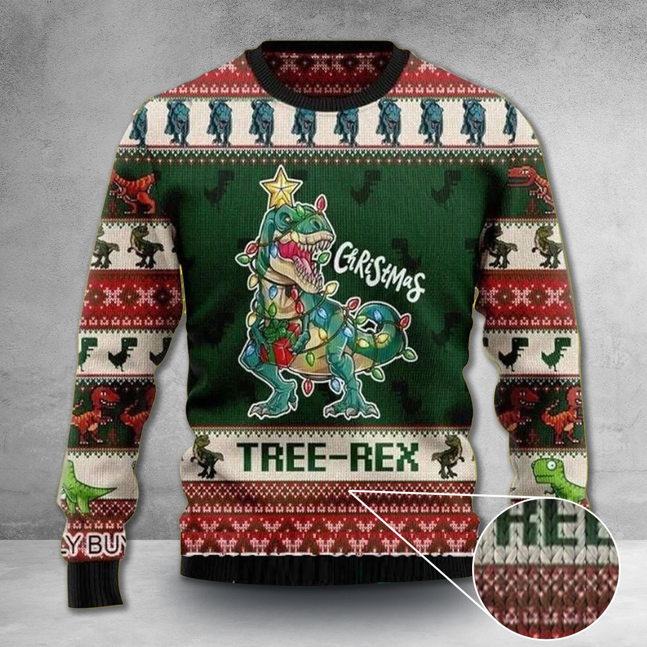 Dinosaur Christmas Sweater Ugly Christmas Dinosaur Sweater Gifts For Friends